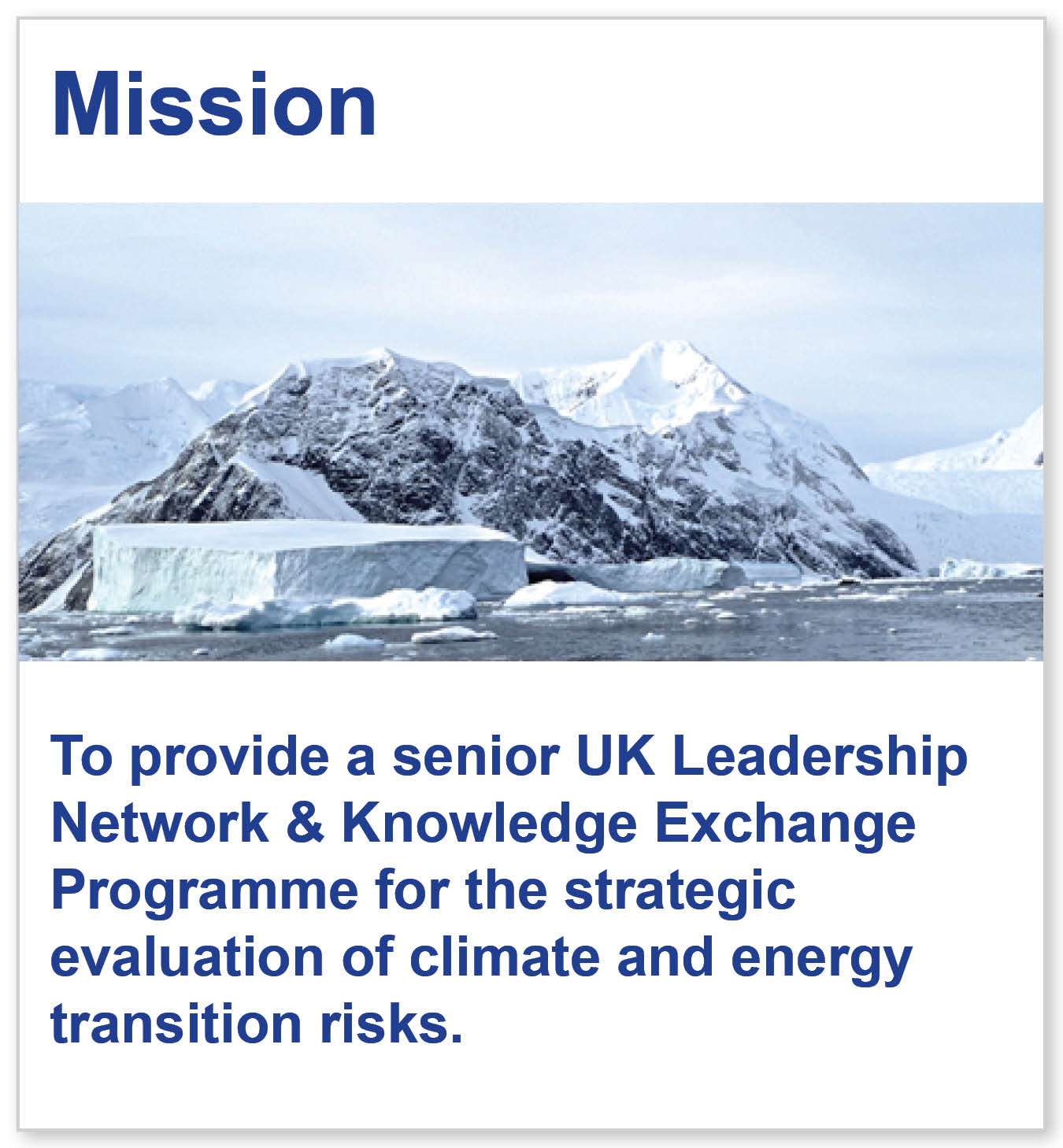 Westminster Energy Forum Mission Image